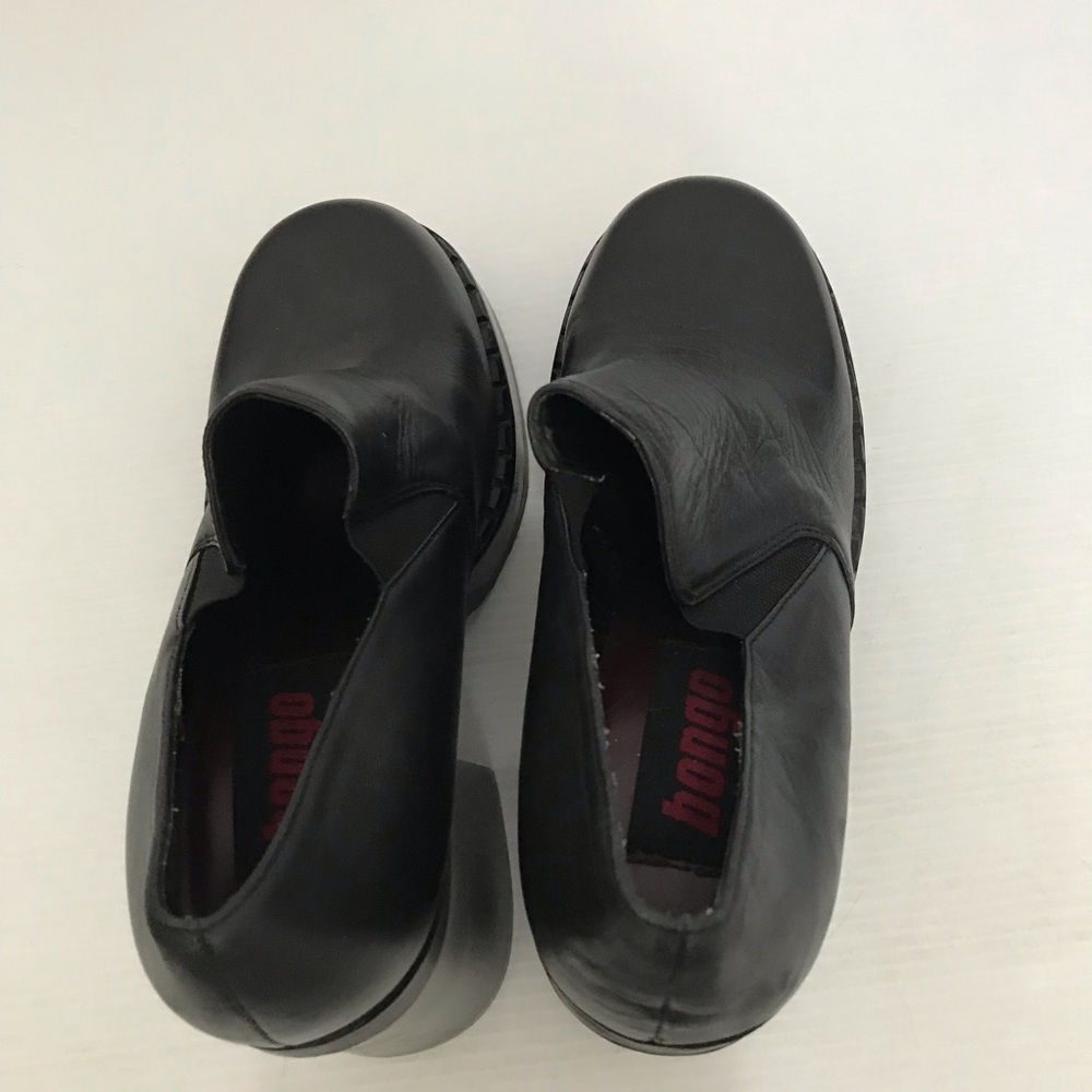 Vintage Bongo Black Platform Slip-On Heeled Size 9M - Picture 5 of 8